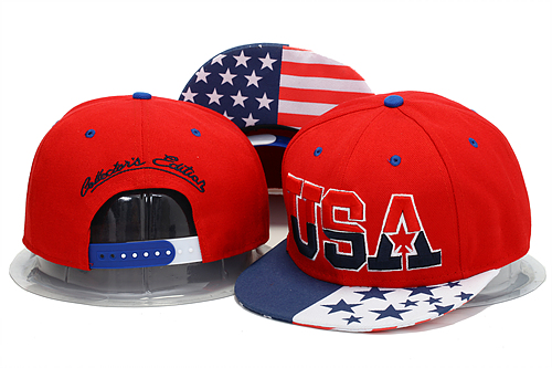 USA for Ever Snapback Hat #11